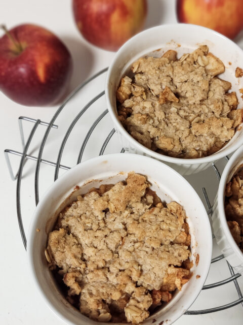 jabłka pod kruszonką