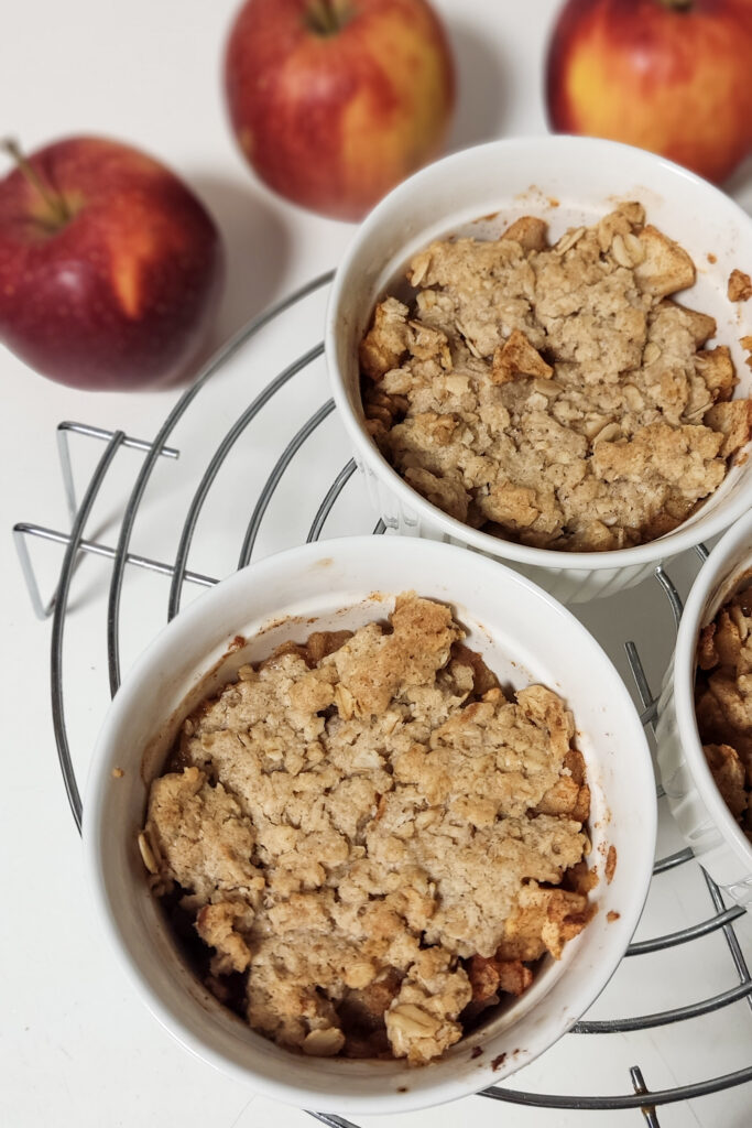 jabłka pod kruszonką