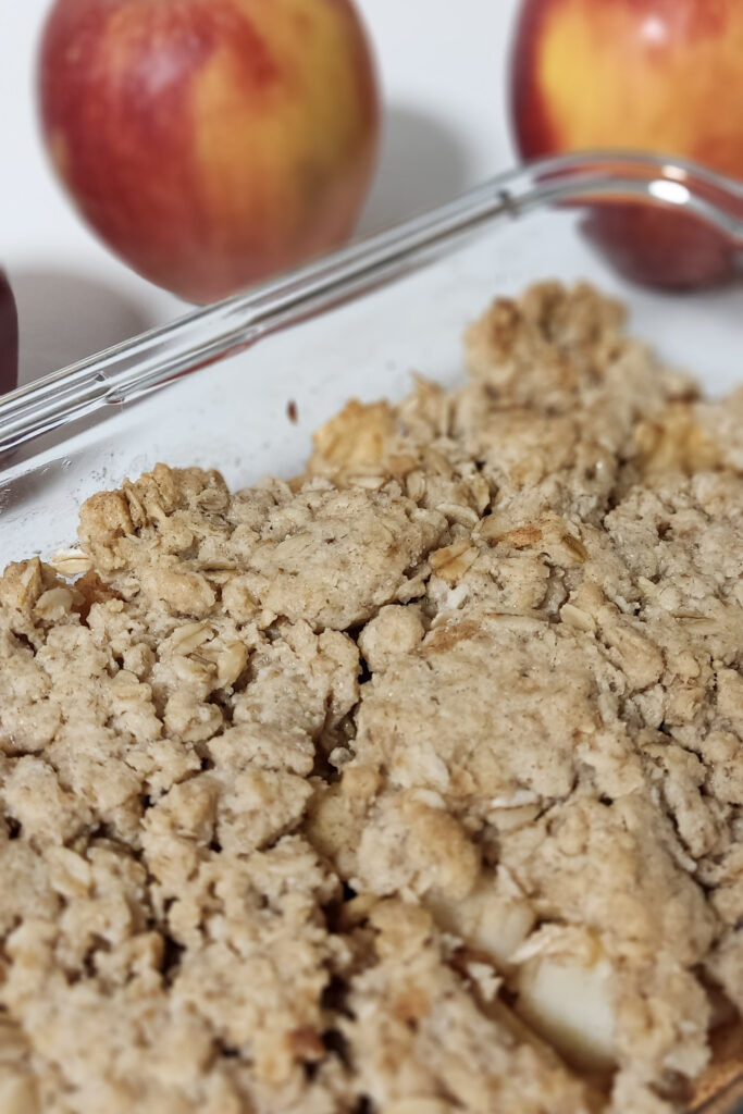 jabłka pod kruszonką